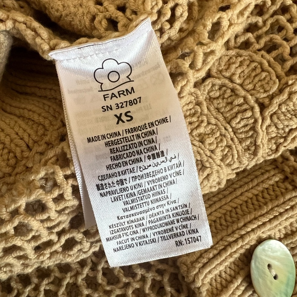 FARM Rio Embroidered Cotton Cardigan - Picture 12 of 13